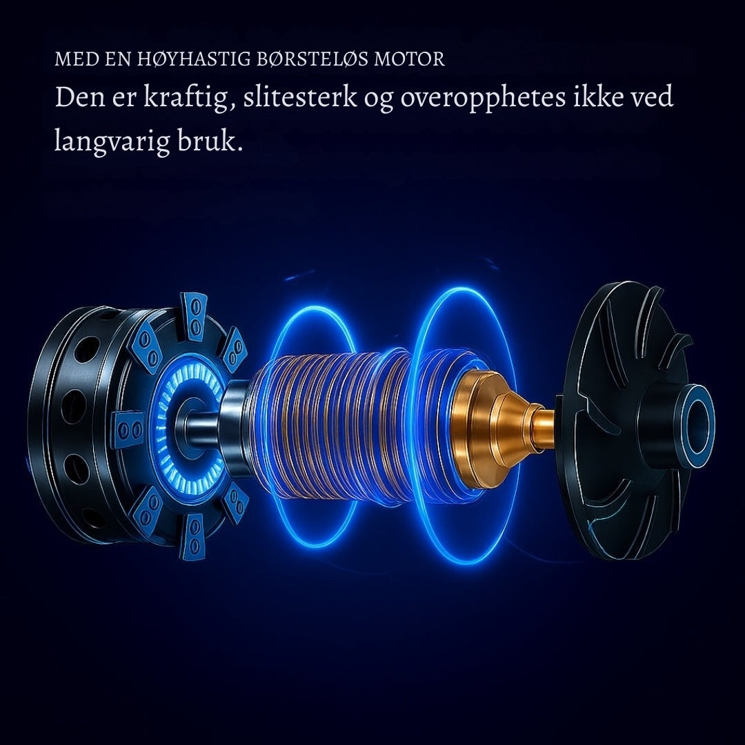 StormBlåser – Kraftig, Trådløs & Ultralett Rengjøringshjelper